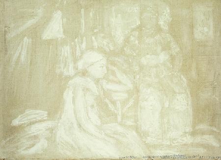 Two Seated Figures
