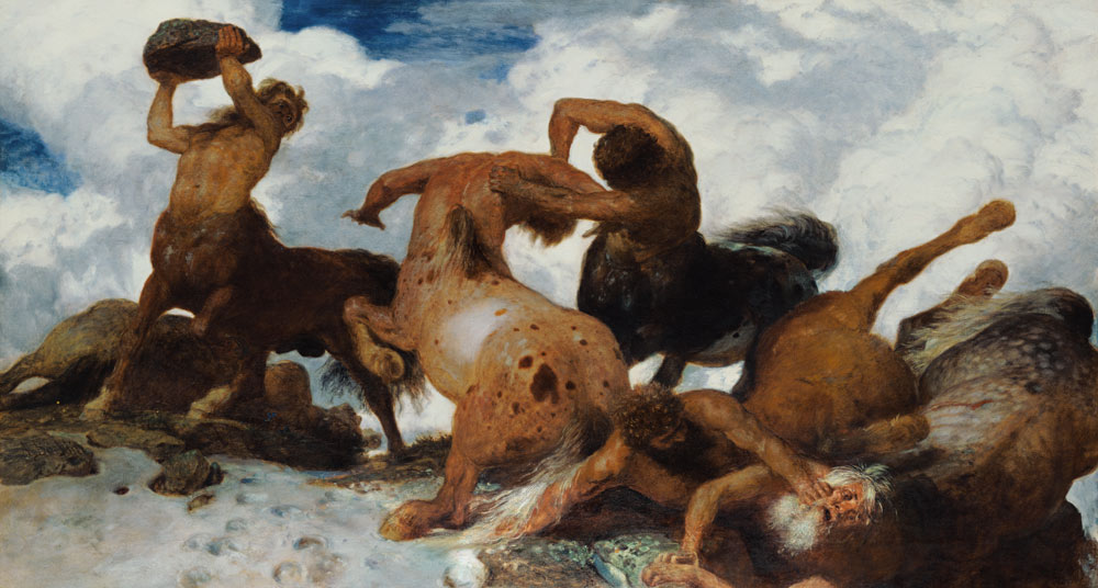 Kampf der Kentauren von Arnold Böcklin