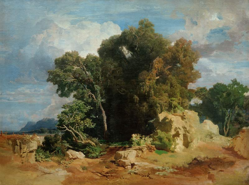 Pontinische Sümpfe von Arnold Böcklin