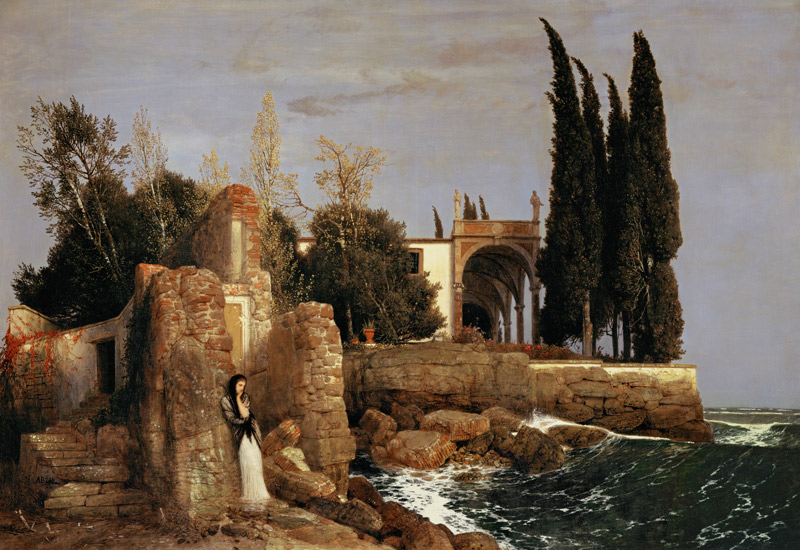 Villa am Meer von Arnold Böcklin