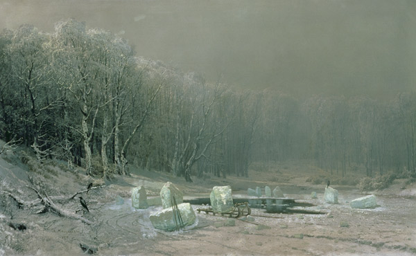 Winter, the Laying Off of Ice von Arseniy Ivanovich Meshchersky