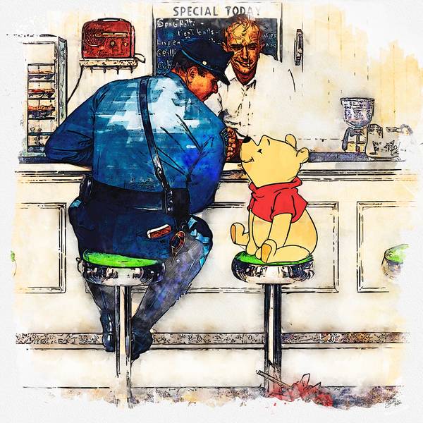 NORMAN ROCKWELL, Breakfast With Winnie von Benny Arte