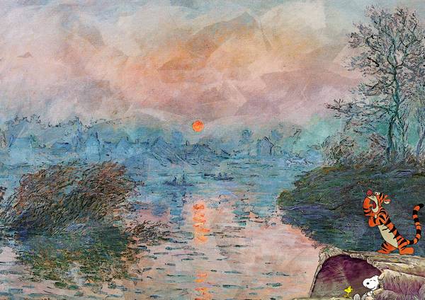 Snoopy, Coucher De Soleil von Benny Arte