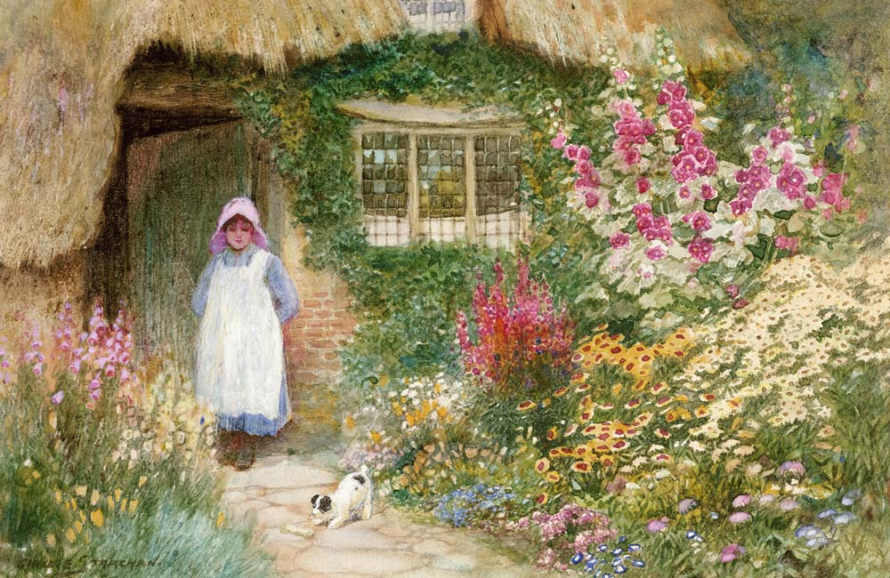 The Puppy von Arthur Claude Strachan