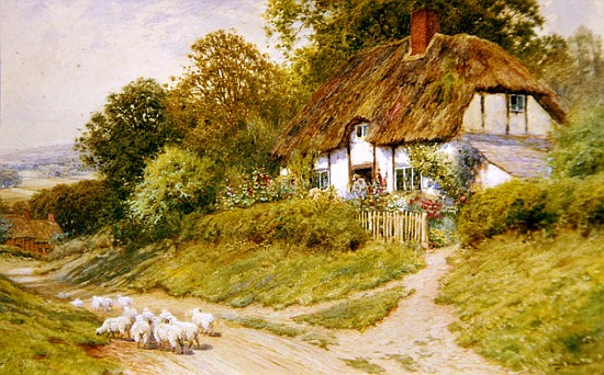 Watching the Sheep von Arthur Claude Strachan