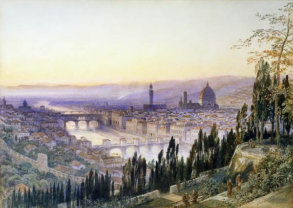 Florenz von San Miniato aus von Arthur Severn