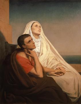 Der hl. Augustin mit seiner Mutter, der hl. Monika.