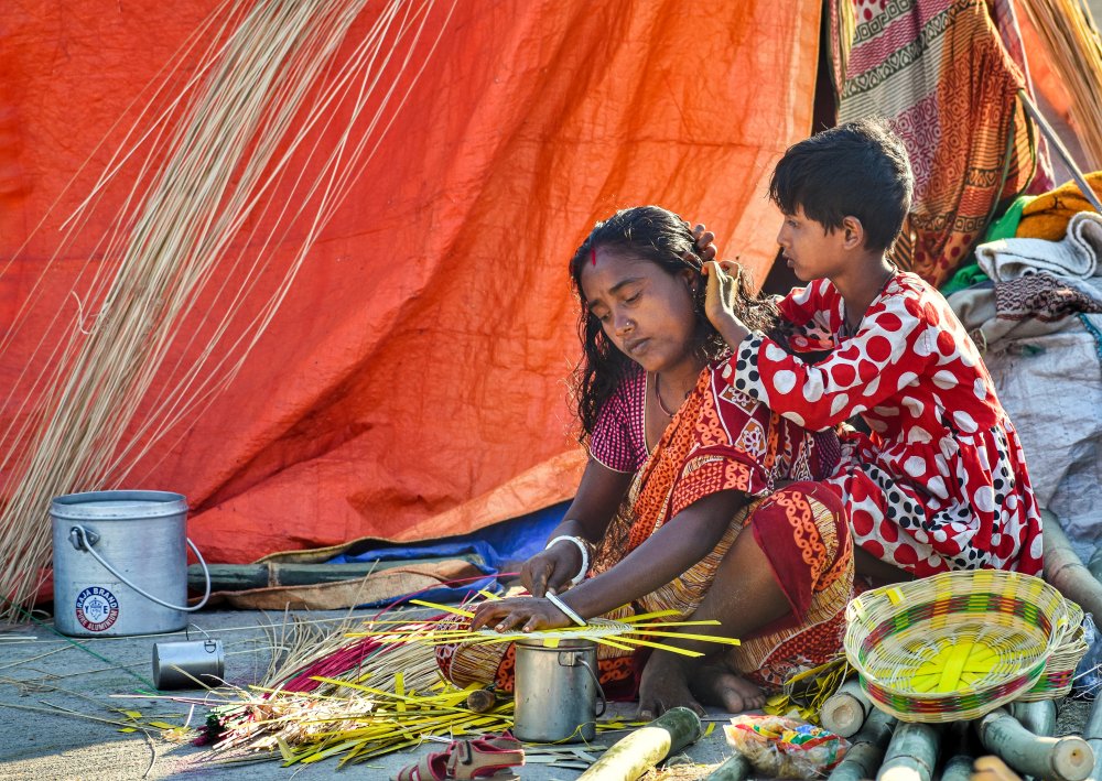 Mother &amp; Daughter von Asamanj Maiti