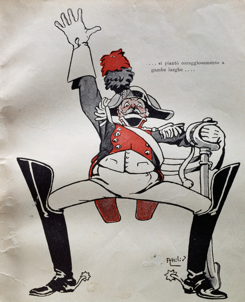 Police officer in full uniform, from The Adventures of Pinocchio by Carlo Collodi, Italy von Attilio Mussino