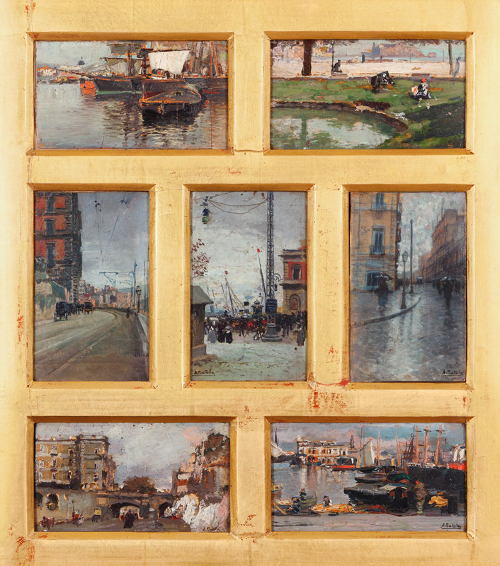 Sieben Ansichten von Neapel von Attillo Pratella