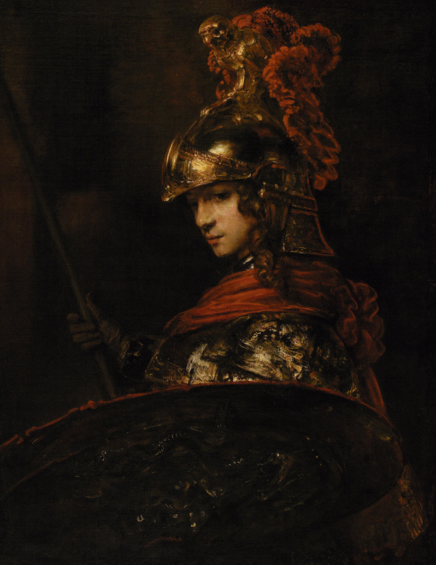 Pallas Athena or, Armoured Figure, 1664-65 von (attr. to) Rembrandt Harmensz. van Rijn