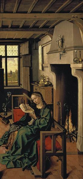 St. Barbara from the right wing of the Werl Altarpiece, 1438 (see also 68547)
