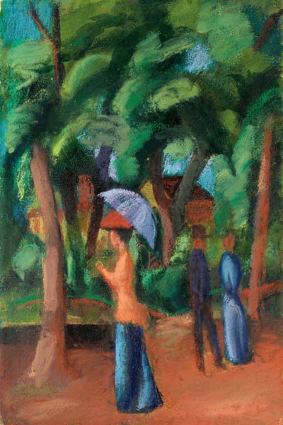 Spaziergang im Park von August Macke