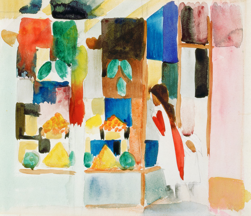 Children at the Greengrocer's I von August Macke