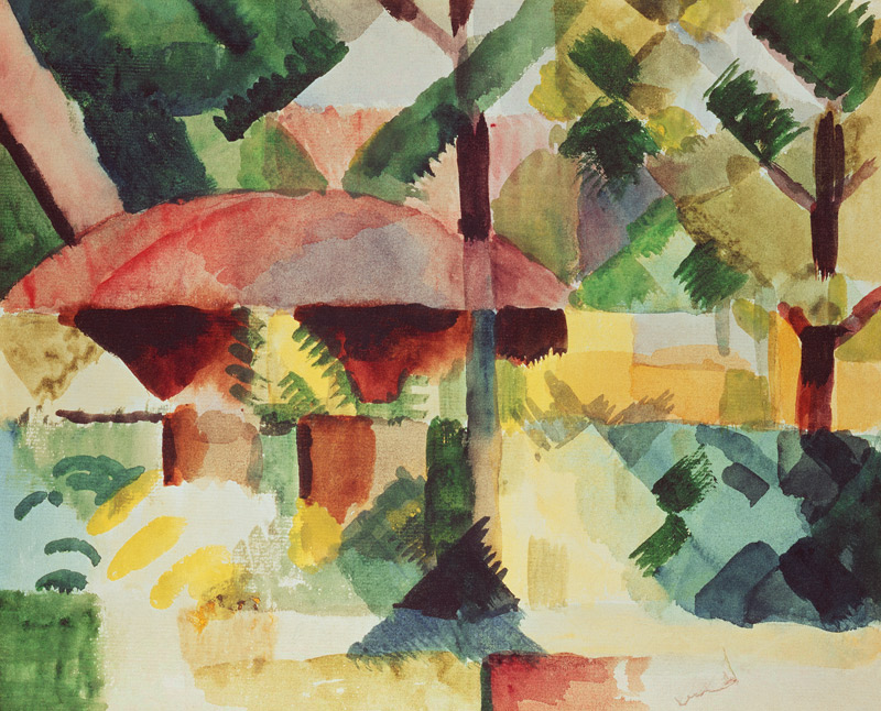 Garten (Garteneingang) von August Macke