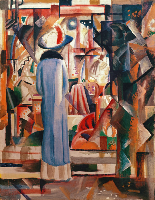 Großes helles Schaufenster von August Macke