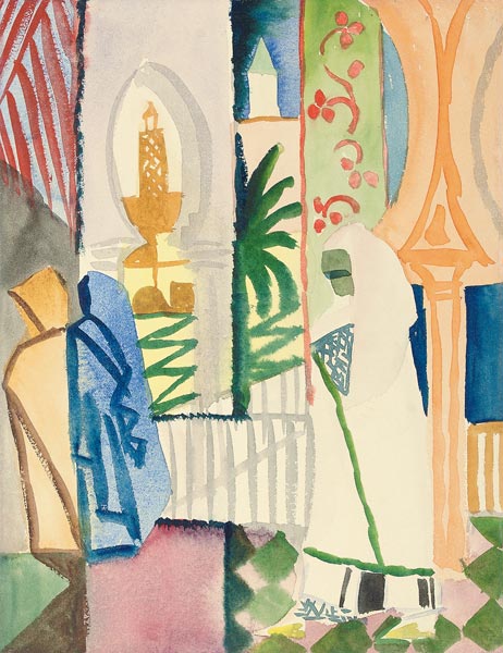 In der Tempelhalle von August Macke