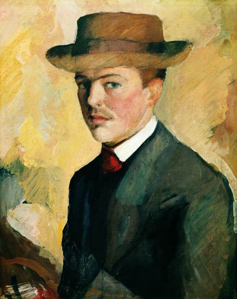 Selbstporträt 1909 von August Macke