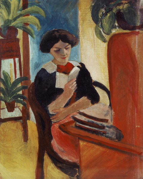 Elizabeth Reading von August Macke