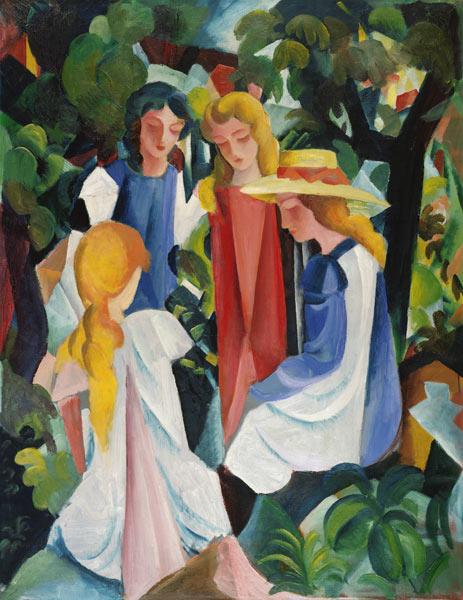 Vier Mädchen von August Macke