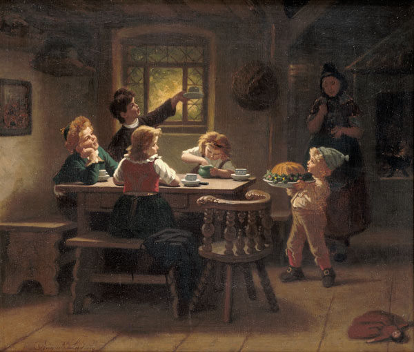 The Birthday Cake von Augusta Ludwig