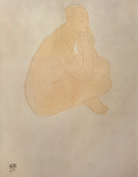 Woman Sitting Cross-Legged von Auguste Rodin