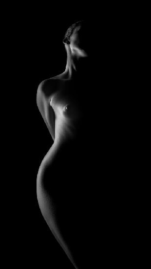 The flame of a candle