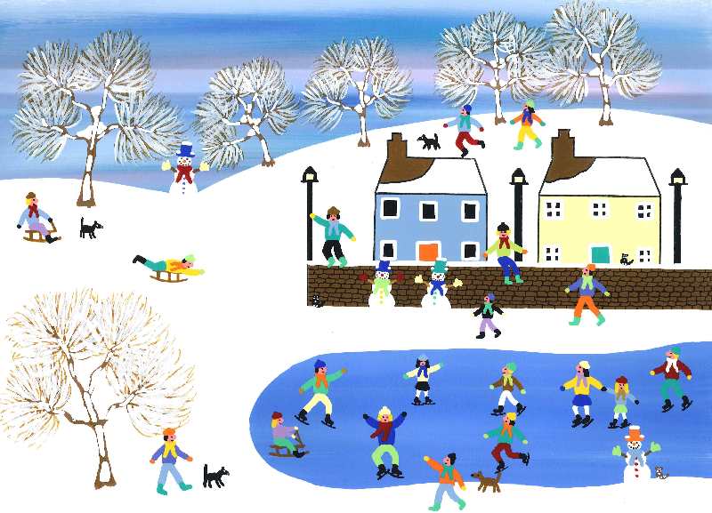 On a wonderful winters day von Gordon Barker