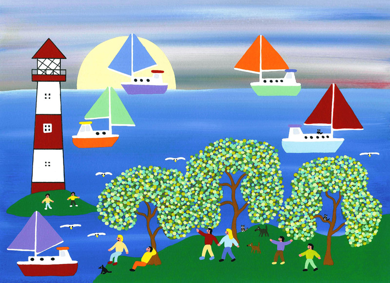 Sunset over the ocean von Gordon Barker