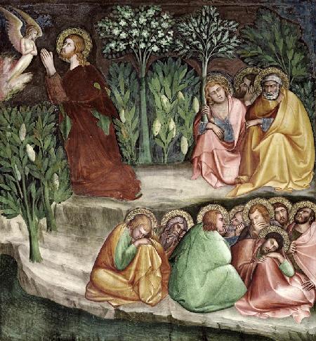 Christ in the Garden of Gethsemane, from a series of Scenes of the New Testament (fresco)