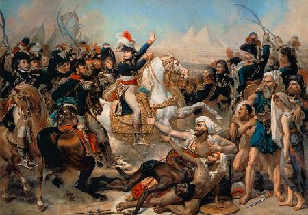 Bonaparte in der Schlacht bei den Pyramiden am 21. Juli 1798