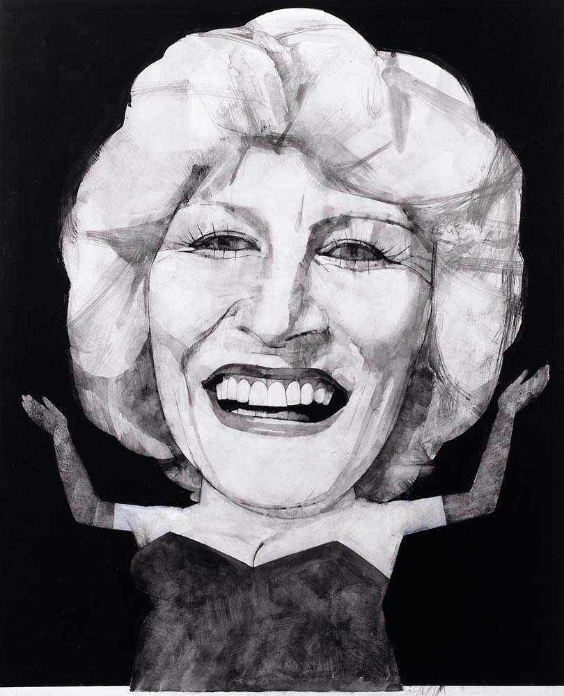 Portrait of Faith Brown, 1970s von Barry  Fantoni