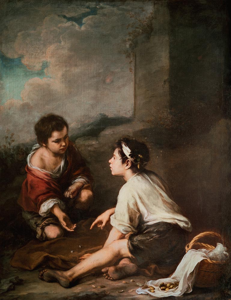 Children Playing Dice von Bartolomé Esteban Perez Murillo