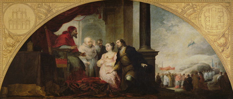 Patrician before Pope Liborius / Murillo von Bartolomé Esteban Perez Murillo