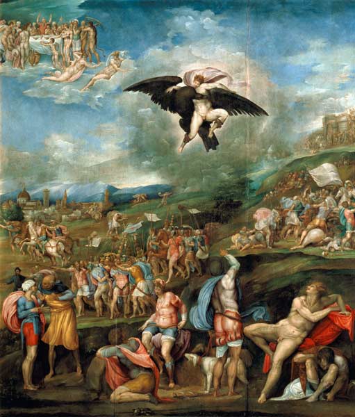 Franco,Battista/ Schlacht v.Montemurlo von Battista Franco