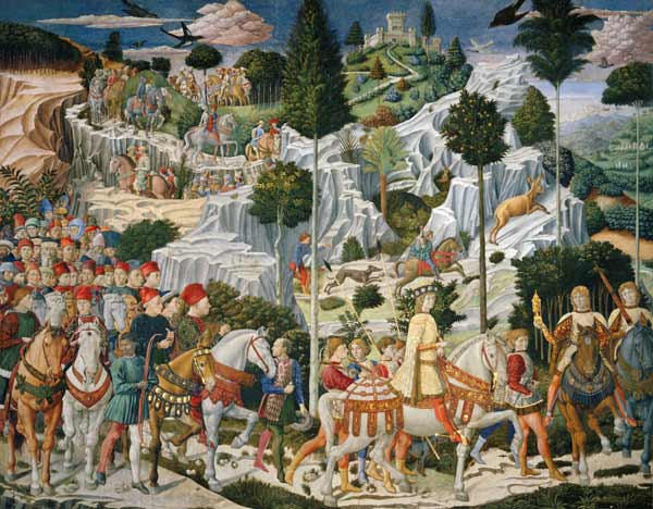 Der Zug des Königs Balthasar von Benozzo Gozzoli