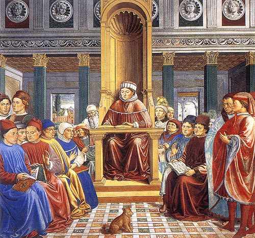 Juristische Vorlesung von Benozzo Gozzoli