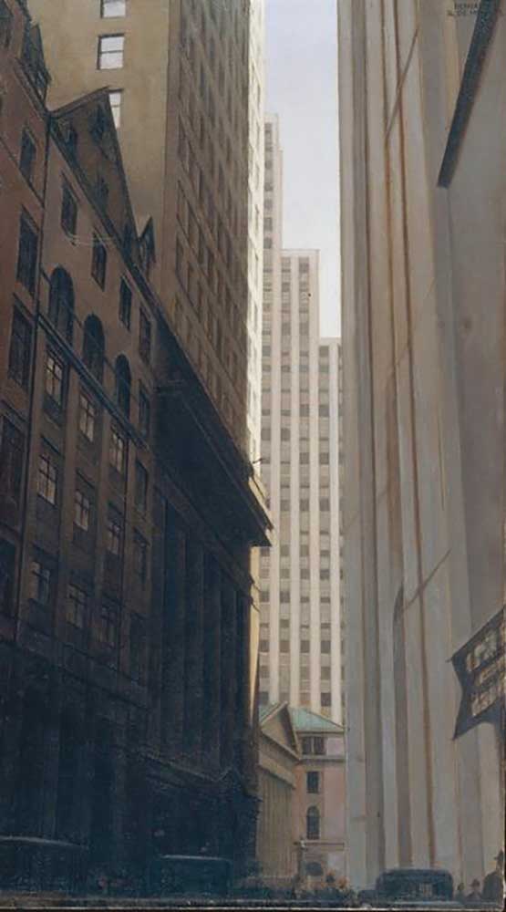 Vue de Wall Street von Bernard Boutet de Monvel