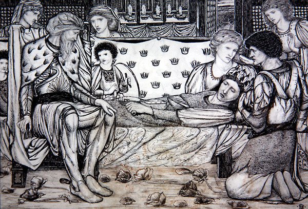 Illustration for Phantastes von Bernard Sleigh