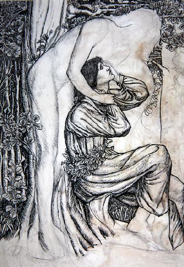 Phyllis and Demophoon, Illustration for Phantastes