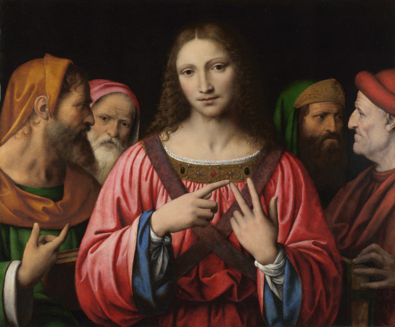 Jesus zwischen den Schriftgelehrten von Bernardino Luini