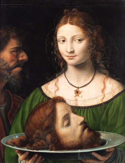 Salome mit dem Haupt Johannes d.Täufers von Bernardino Luini