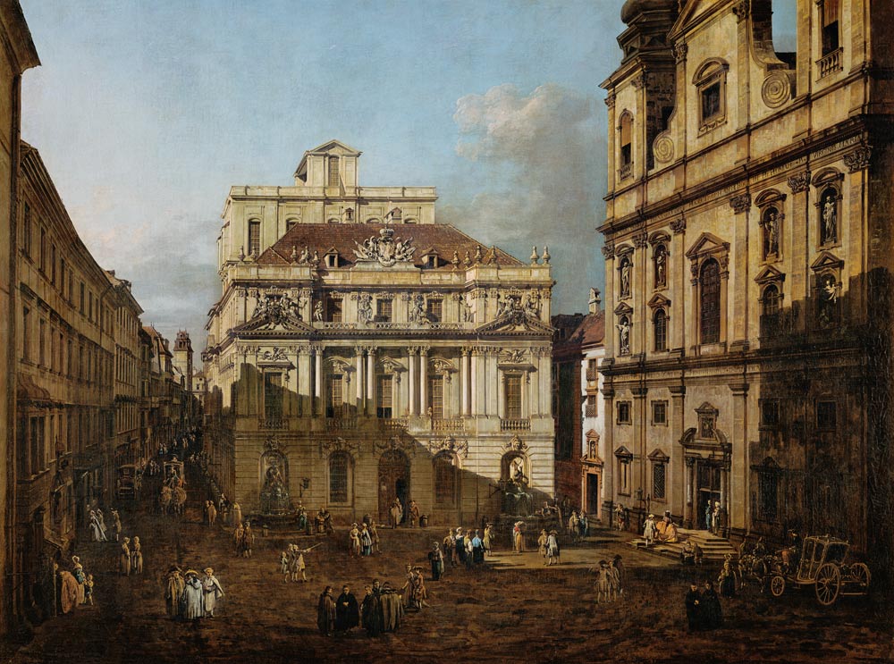 Der Universitätsplatz in Wien von Bernardo Bellotto