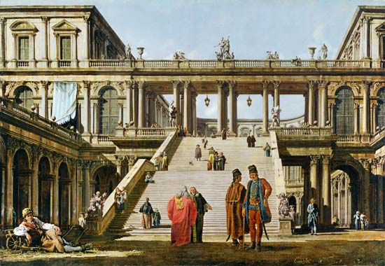 Castle Courtyard von Bernardo Bellotto