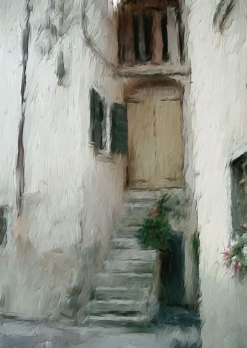 Innenhof Riva am Gardasee von Bernd Wieczorek