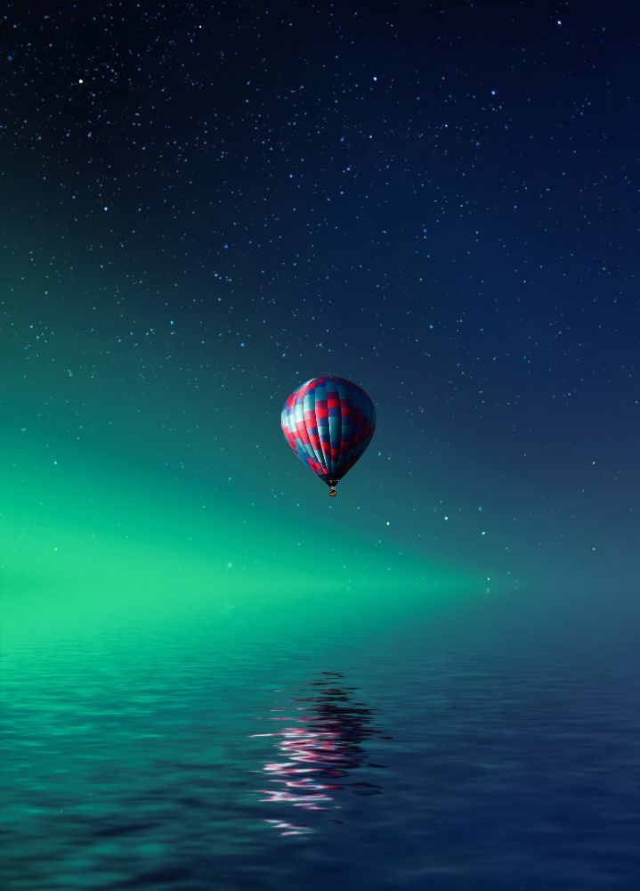 Ballon auf dem Batllava-See von Bess Hamiti