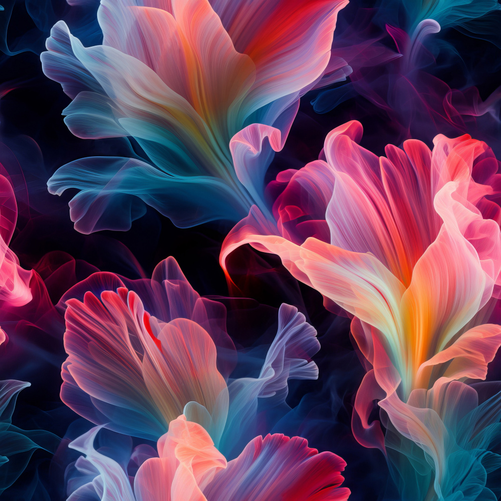 Transparent Floral 2 von Bilge Paksoylu