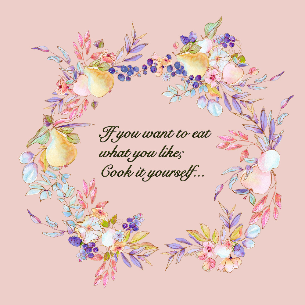 Quote Art for Kitchen 4 von Bilge Paksoylu