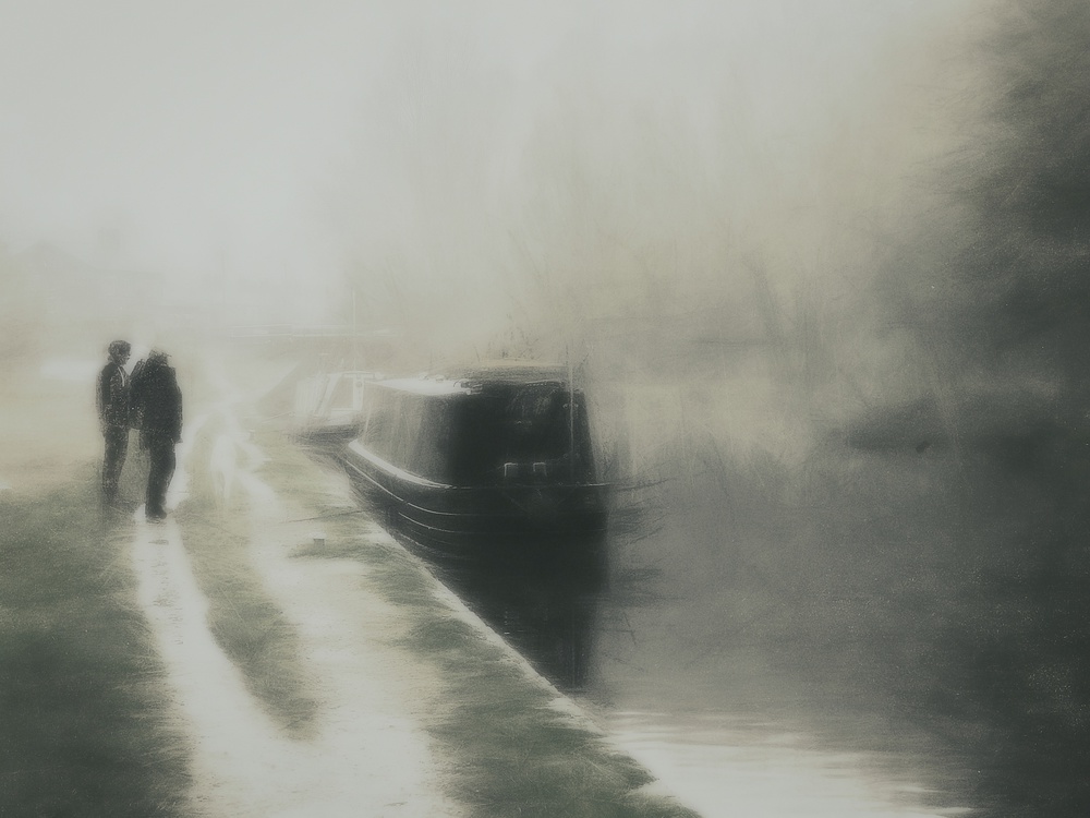 Chatting By The Canal von Bill Eiffert