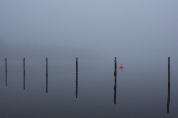 Alster im Nebel (Hamburg) von Birge George